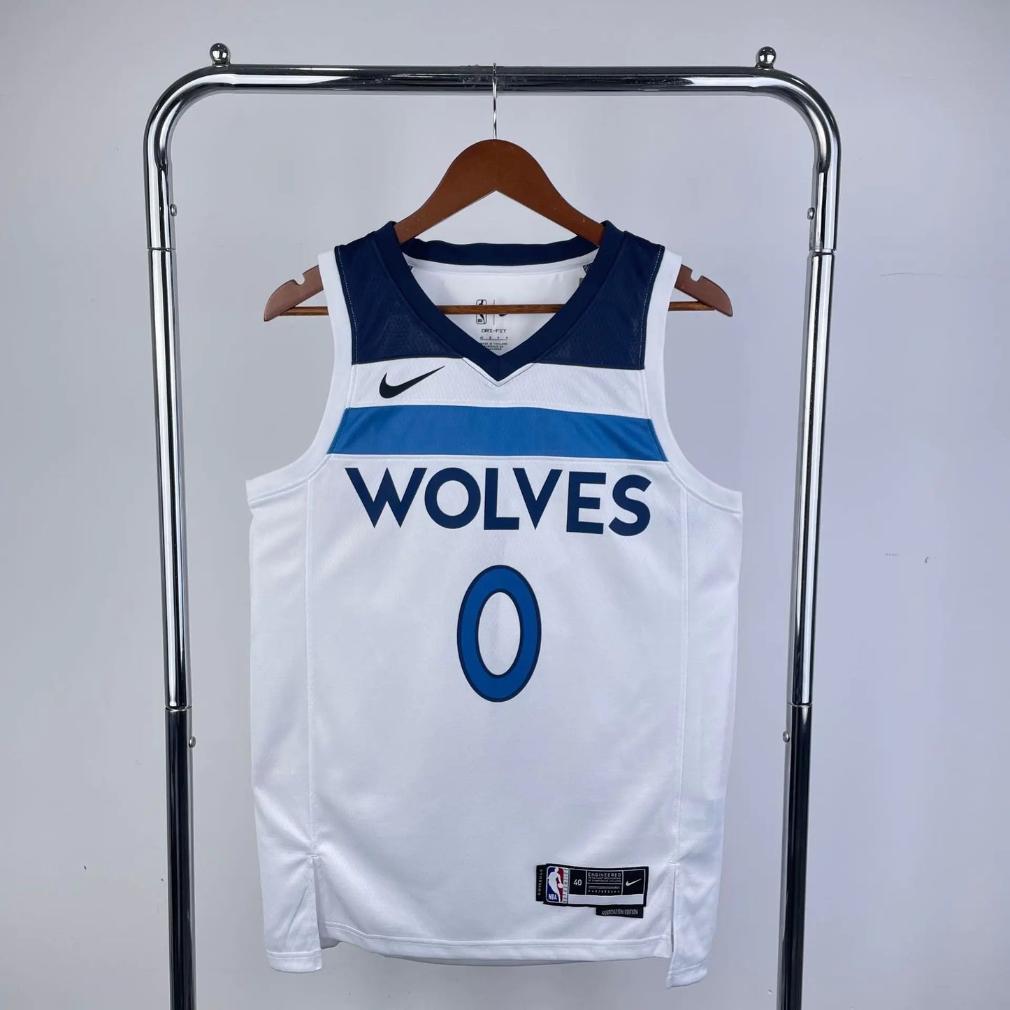 Timberwolves Home White NBA Jerseys