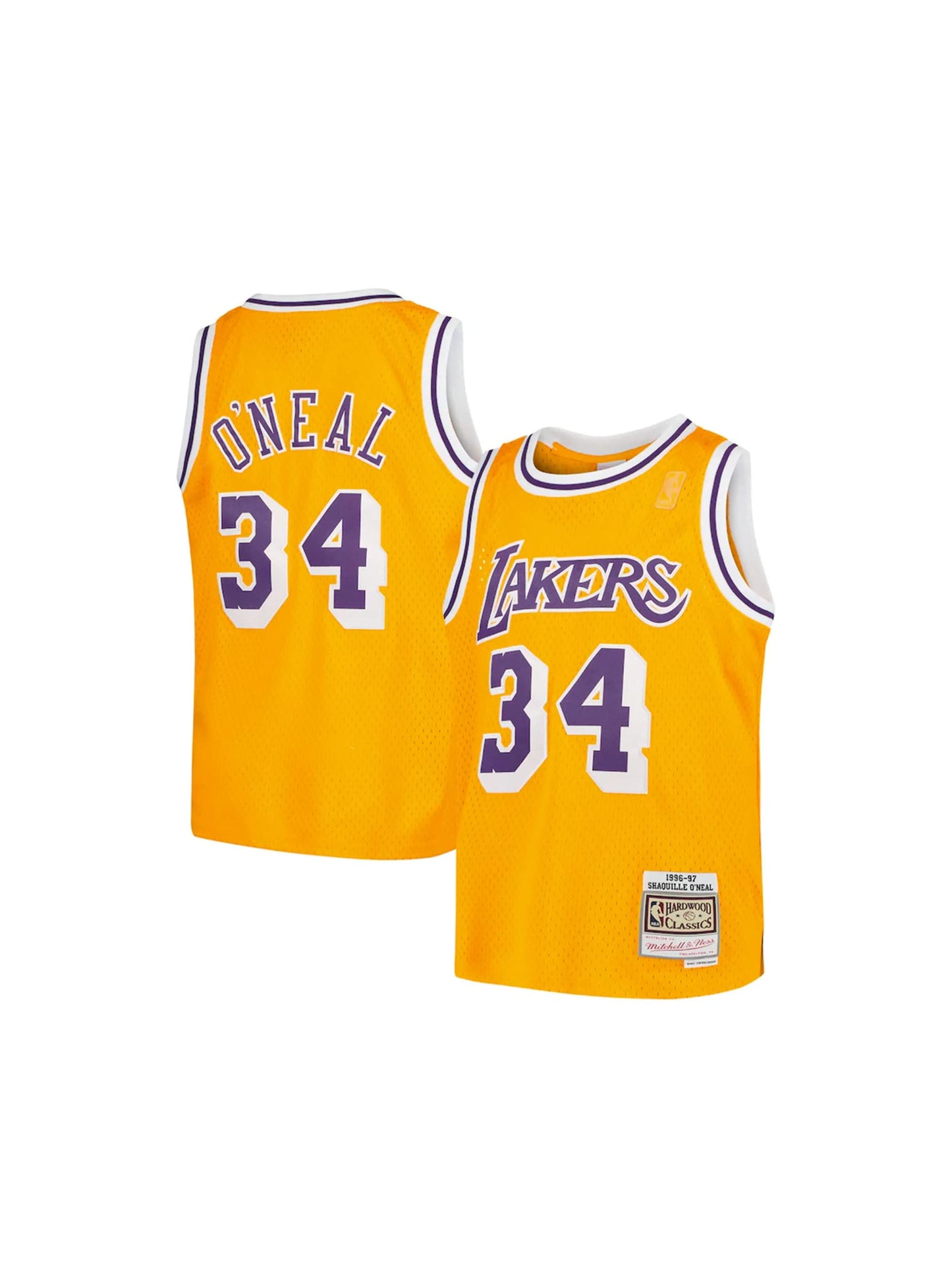 Youth Los Angeles Lakers Shaquille ONeal Swingman Gold Jersey (Youth Small (8))