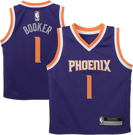 Devin Booker Phoenix Suns NBA Kids Toddler 2-4 Purple Icon Edition Player Jersey (Size 3T)