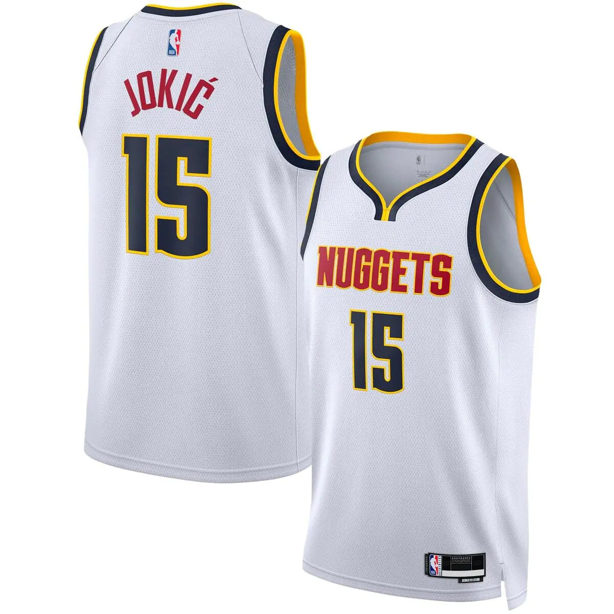 Nikola Jokic Denver Nuggets NBA Kids Youth 8-20 Association Edition White Swingman Jersey (US Numeric 8 Regular White)